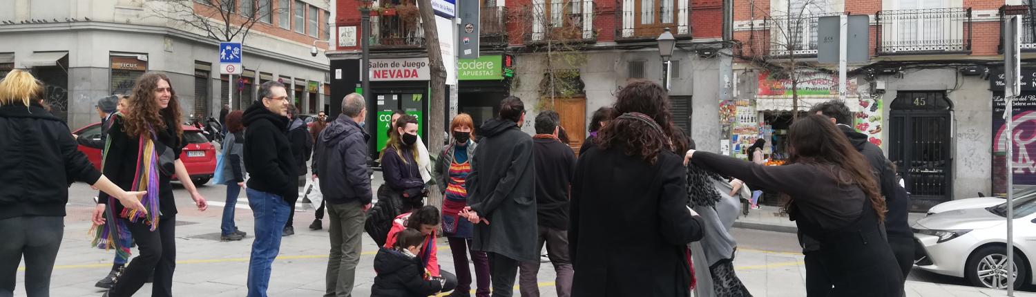 grupo de acción callejera en Lavapies